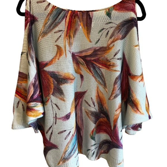 Luisa Ricci Drop Shoulder Floral Sweater NWOT - Picture 3 of 8